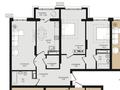 3-комнатная квартира · 96 м² · 6/9 этаж, Анет Баба 4 за 67.5 млн ₸ в Астане, Нура р-н — фото 2