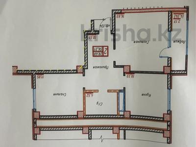 2-бөлмелі пәтер · 56 м² · 3/9 қабат, Е364 Е425, бағасы: 21.9 млн ₸ в Астане, р-н Байконур