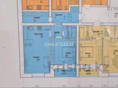 2-комнатная квартира, 56.9 м², 2/5 этаж, абулкасымова 115 за 15.5 млн 〒 в Кокшетау