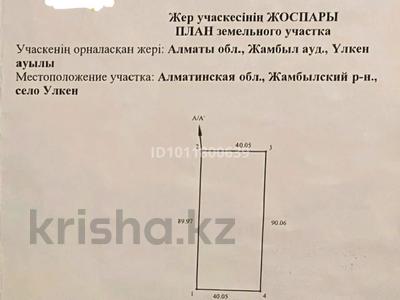 Участок · 36 соток, Улькен за 16 млн ₸