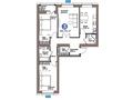 3-комнатная квартира · 92.75 м² · 5/9 этаж, ул. Магжана Жумабаева, 38 за ~ 67 млн ₸ в Астане, Сарайшык р-н — фото 3