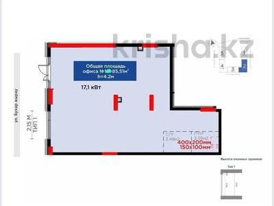 Еркін, кеңселер, дүкендер мен бутиктер · 85.5 м², бағасы: 1.3 млн ₸ в Астане, Есильский р-н