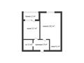 1-бөлмелі пәтер · 48 м² · 6/6 қабат, Длатова 116 — Apt. 1, бағасы: 19.3 млн ₸ в Кокшетау — фото 8