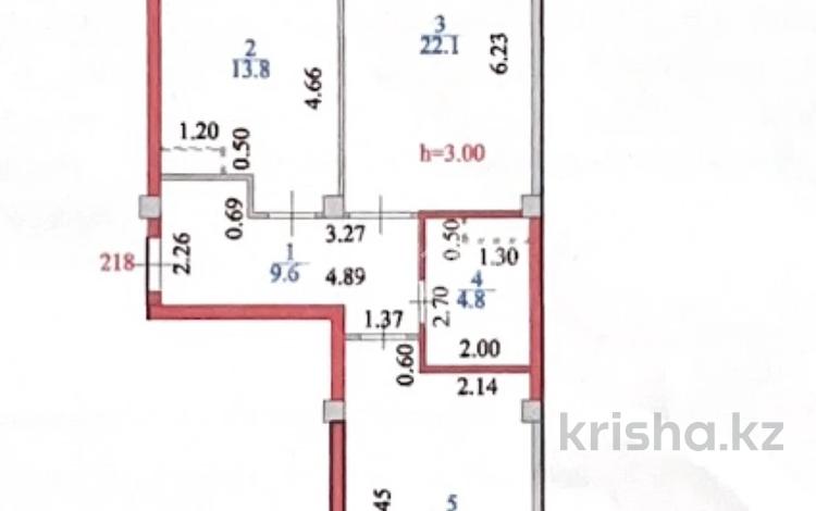 2-бөлмелі пәтер · 70.3 м² · 5/9 қабат, Е22 19 — Розы Баглановой, бағасы: 36.2 млн 〒 в Астане, Есильский р-н — фото 2