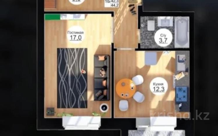 1-бөлмелі пәтер · 41 м² · 3/3 қабат, мкр. Алтын орда, Батыс-2 251В, бағасы: ~ 8.3 млн ₸ в Актобе — фото 4
