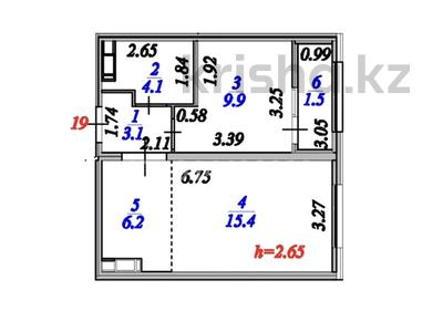 2-комнатная квартира · 42 м² · 3/9 этаж, Е 509 за 24 млн ₸ в Астане, Есильский р-н