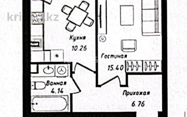 1-бөлмелі пәтер · 38 м² · 2/12 қабат, е-429 12а, бағасы: 18.5 млн ₸ в Астане, Нура р-н — фото 2