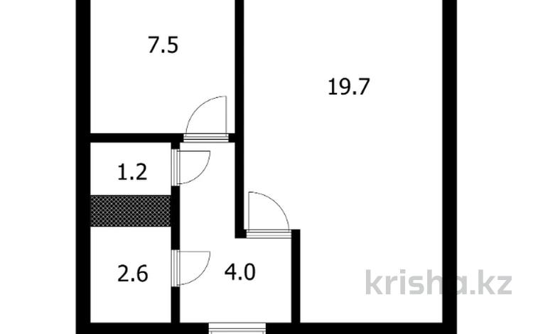 1-бөлмелі пәтер · 34.8 м² · 5/5 қабат, Республика 4/1, бағасы: 18.4 млн ₸ в Астане, Сарыарка р-н — фото 2