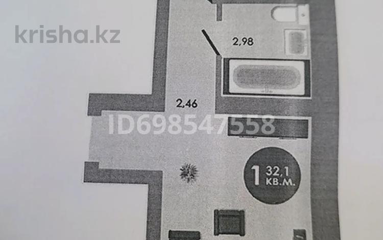 1-бөлмелі пәтер, 32 м², 4/4 қабат, мкр Уркер, Умбетей жырау 3 — Узак батыр, бағасы: 10 млн 〒 в Астане, Нура р-н — фото 2