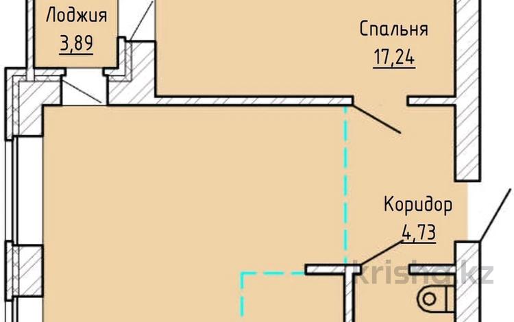 2-комнатная квартира · 56.1 м² · 2/5 этаж, мкр Уркер, Кургалжынское шоссе уч. 86, 88