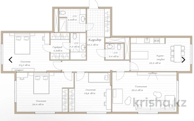 4-комнатная квартира · 154.1 м² · 6/16 этаж, Кулманова 115 — Ерниязова за ~ 92.5 млн 〒 в Атырау — фото 3