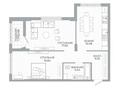 2-комнатная квартира · 65.9 м², Ахмет Байтурсынулы 10а за ~ 43.8 млн ₸ в Астане, Сарайшык р-н — фото 3