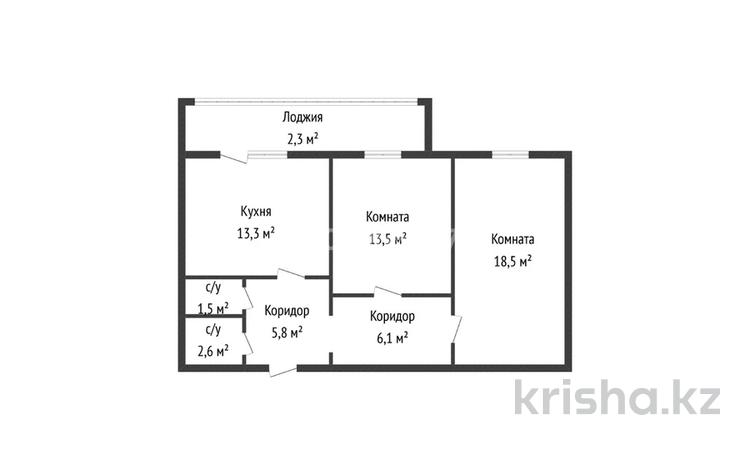 2-комнатная квартира · 64 м² · 4/9 этаж, Микрорайон Аэропорт 1, Мкрн Аэропорт 12 за 27 млн 〒 в Костанае — фото 18