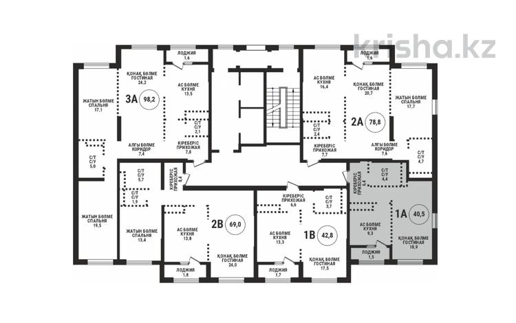 1-бөлмелі пәтер · 40.5 м² · 9/16 қабат, Сатпаева 90/58, бағасы: 41.5 млн ₸ в Алматы, Бостандыкский р-н — фото 2