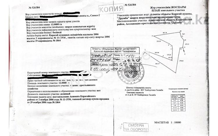 Жер телімі · 12 га, Қошмамбет, бағасы: 50 млн ₸ в  — фото 2