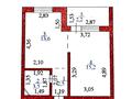 1-комнатная квартира · 38 м² · 3/5 этаж, Коргалжын 8/1 за 19.9 млн ₸ в Астане, Нура р-н — фото 2