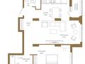 2-комнатная квартира · 68.82 м² · 2/21 этаж, Достык 8/2 за ~ 44.5 млн ₸ в Астане, Есильский р-н