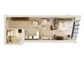 1-бөлмелі пәтер · 46.75 м² · 13/20 қабат, 15-ш/а. 48 участок, бағасы: ~ 31.8 млн ₸ в Актау, 15-й мкр — фото 9