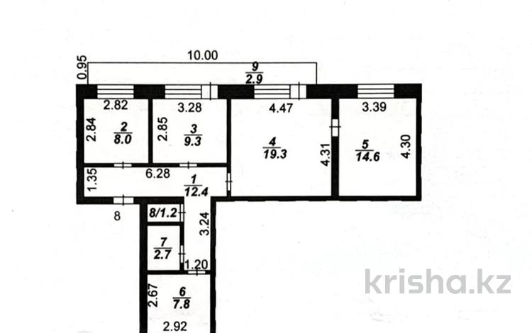 4-комнатная квартира · 78.2 м² · 4/4 этаж, мкр Новый Город, Бухар-Жырау — Абзал за 23.5 млн ₸ в Караганде, Казыбек би р-н — фото 3