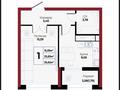 1-бөлмелі пәтер · 35.62 м² · 9/16 қабат, Чингиз Айтматов 24/14 — Улы-Дала, бағасы: 18.4 млн ₸ в Астане, Нура р-н — фото 2