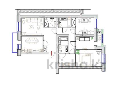 4-бөлмелі пәтер · 110 м² · 4/9 қабат, Б.Сокпакбаева 1 — Сарыарка, бағасы: 53.9 млн ₸ в Астане, Сарыарка р-н
