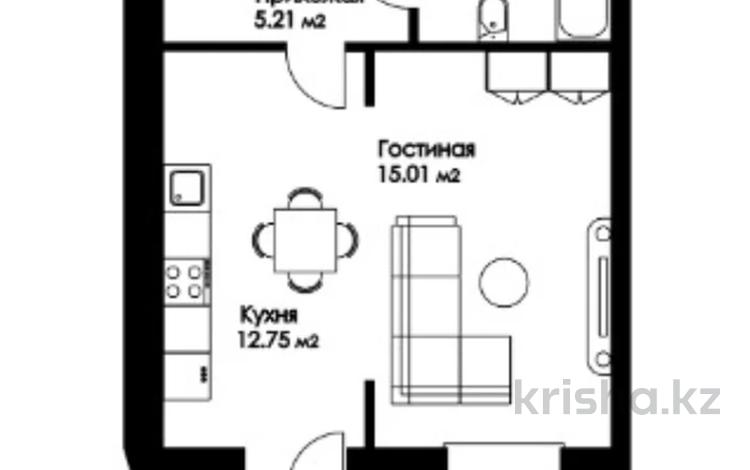 1-комнатная квартира, 39.05 м², 10/12 этаж, Айтматова за ~ 11.6 млн 〒 в Астане, Нура р-н — фото 77