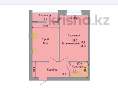 1-бөлмелі пәтер · 45 м² · 2 қабат, Покатилова 46, бағасы: ~ 13.1 млн ₸ в Уральске