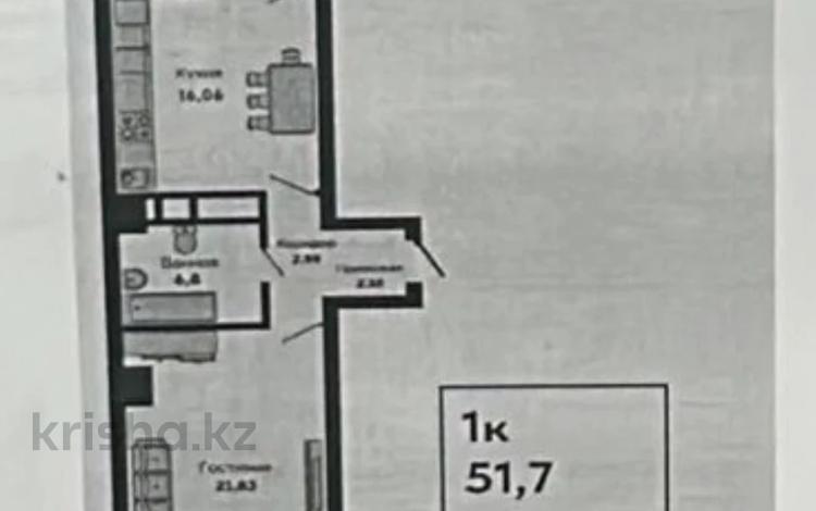 1-бөлмелі пәтер · 51.7 м² · 2 қабат, Туран 89/3, бағасы: 24 млн ₸ в Астане, Нура р-н — фото 2