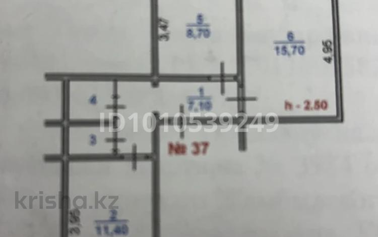 2-комнатная квартира · 52.3 м² · 3/4 этаж, Қойбакова 8 — Красина магазин Колибри за 11 млн ₸ в Таразе — фото 2