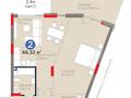 2-комнатная квартира · 66.32 м², Е-314 12 за ~ 68.9 млн ₸ в Астане, Есильский р-н — фото 2