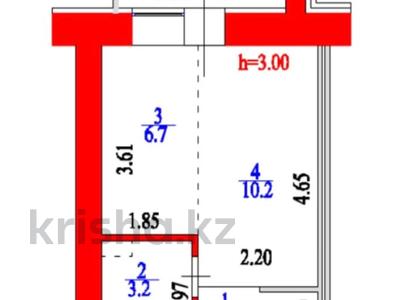 1-комнатная квартира, 24.2 м², 1/12 этаж, Е 181 1/2 — Бейсековой за 11.3 млн 〒 в Астане, Есильский р-н