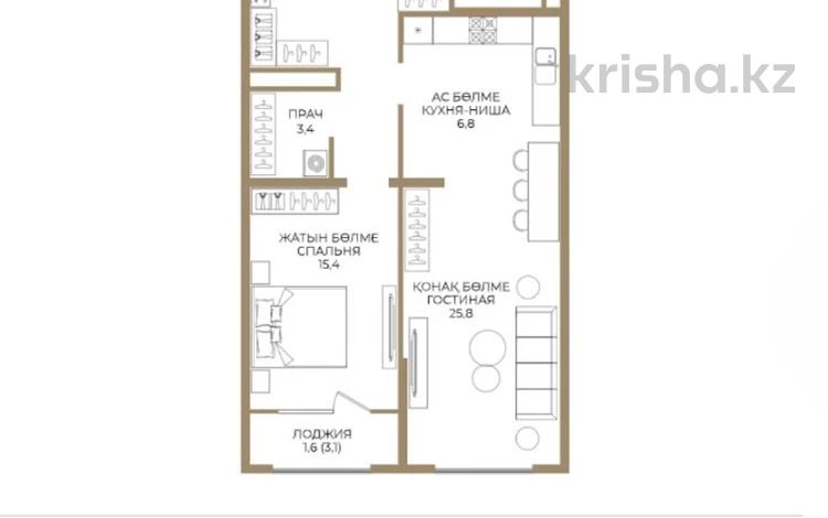 2-комнатная квартира · 78 м² · 4/9 этаж, Каныша Сатпаева 90а/1 — СРОЧНАЯ ПРОДАЖА ЦЕНА НИЖЕ ЧЕМ У ЗАСТРОЙЩИКА за ~ 53.2 млн ₸ в Алматы, Бостандыкский р-н — фото 7