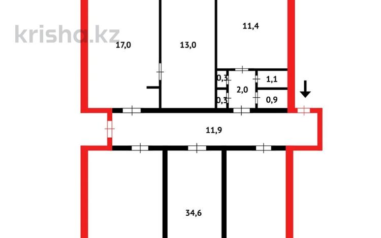 5-комнатная квартира, 93 м², 5/5 этаж, мкр Новый Город, Гоголя