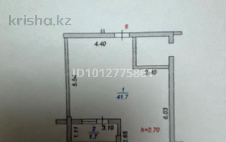 1-комнатная квартира · 44 м² · 1/10 этаж, Жунисова 10 к1-16 за 24.5 млн ₸ в Алматы, Наурызбайский р-н — фото 2
