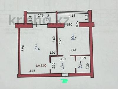 1-комнатная квартира, 56.8 м², 1/5 этаж, Мангилик ел за 15.5 млн 〒 в Актобе