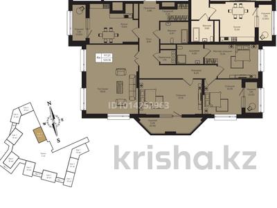 4-комнатная квартира · 120.2 м² · 13/18 этаж, Кошкарбаева 1 590 — Момышулы за 130 млн ₸ в Астане, Алматы р-н