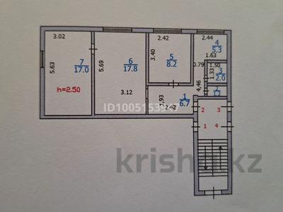 3-комнатная квартира · 60 м² · 1/5 этаж, Алимжанова 3 — Желтоксан за 17 млн 〒 в Балхаше