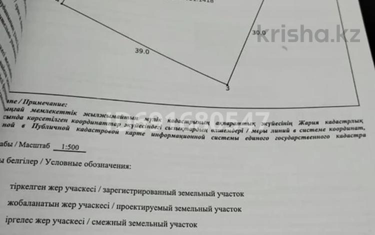 Участок 11.7 соток, Толе би 4 за 4.5 млн 〒 в Коксаеке — фото 2