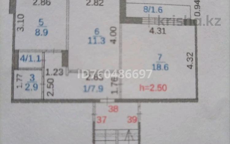 2-бөлмелі пәтер · 52.3 м² · 3/5 қабат, 1-й квартал, 1-й квартал Жекибаева 133 — "шоколадка", бағасы: 14.5 млн ₸ в Караганде, Алихана Бокейханова р-н — фото 2