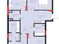 3-комнатная квартира · 119.71 м² · 3/8 этаж, Динмухамед Конаев 3 за ~ 101 млн ₸ в Астане, Есильский р-н