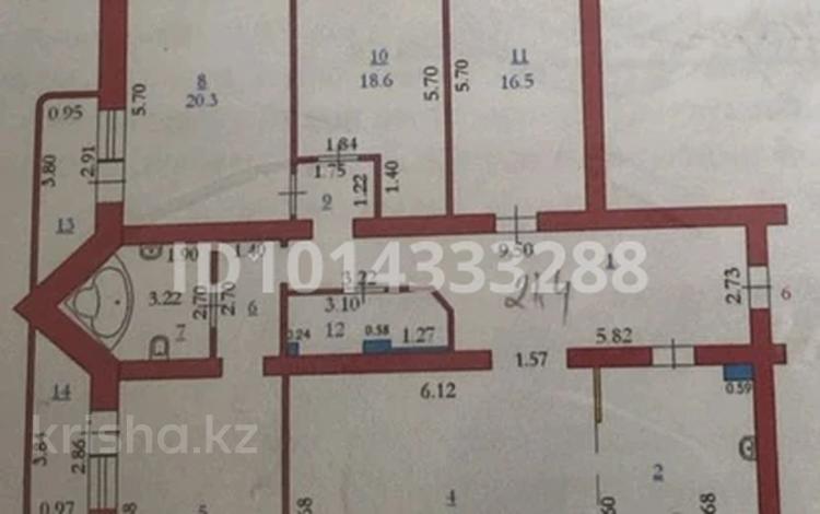 5-комнатная квартира · 182 м² · 4/5 этаж, мкр 8 — Космос за 61 млн ₸ в Актобе — фото 2