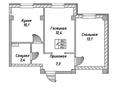 2-комнатная квартира, 46.3 м², жилой массив Жана куат 76 за ~ 15.3 млн 〒 в  — фото 2