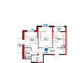 2-бөлмелі пәтер · 75 м² · 5/16 қабат, мкр Кайтпас 1, Сырым батыра 99/3, бағасы: 47 млн ₸ в Шымкенте, Каратауский р-н — фото 10