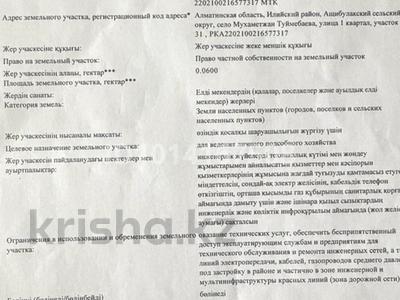 Жер телімі · 6 сотық, Түймебай — 1 квартал, участок 31. Маржан магазинның артында, бағасы: 7 млн ₸ в Туймебая