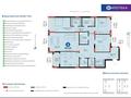 4-комнатная квартира · 161.06 м² · 2/16 этаж, Кабанбай батыра 56 за 178 млн ₸ в Астане, Есильский р-н