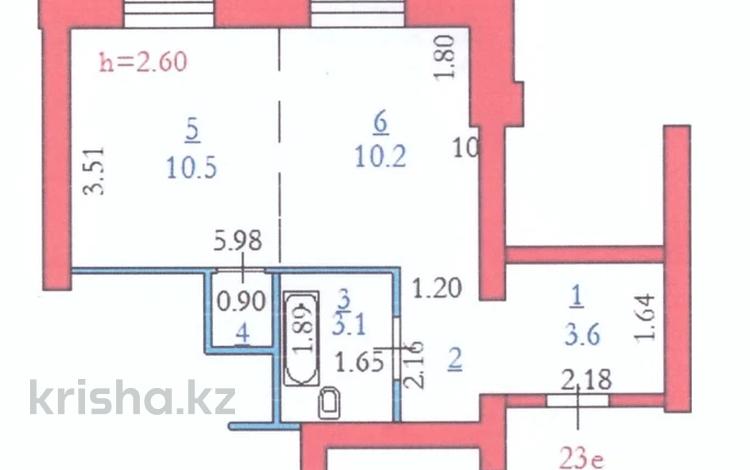 1-бөлмелі пәтер · 31 м² · 1/6 қабат, Маресьева 80/2 — К. Сатпаева, бағасы: 12 млн ₸ в Актобе — фото 2