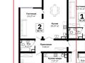 3-комнатная квартира · 80.5 м² · 7/13 этаж, Просп. Назарбаева 28 за 70 млн ₸ в Алматы