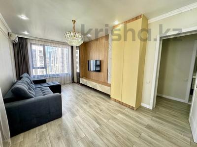 2-бөлмелі пәтер · 57.5 м² · 11/13 қабат, Кармысова 84/2к2, бағасы: 78 млн ₸ в Алматы, Медеуский р-н