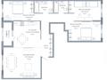 4-комнатная квартира · 114.42 м² · 2/9 этаж, По ул. Ханов Керея и Жанибека, напротив Президентского парка за ~ 89.7 млн ₸ в Астане