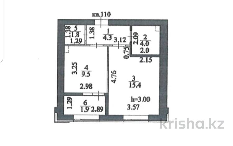 1-комнатная квартира · 37 м² · 9/9 этаж, Мухамеджан Тынышбайулы 10 за 20 млн ₸ в Астане, Сарайшык р-н — фото 5